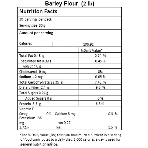 Organic BarleyFlour 
